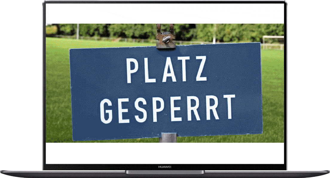 Platz gesperrt?