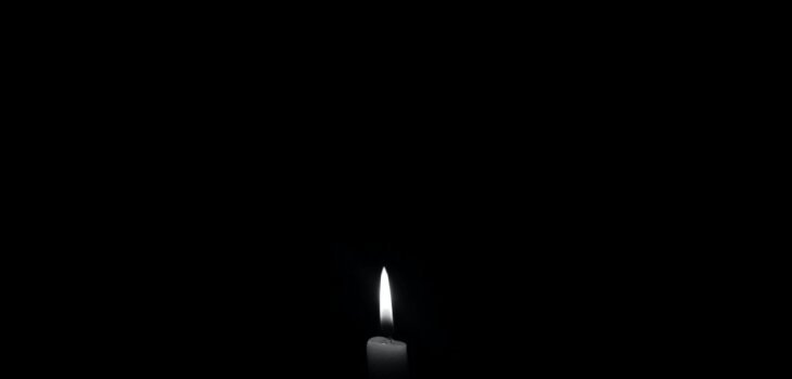 lighted candle